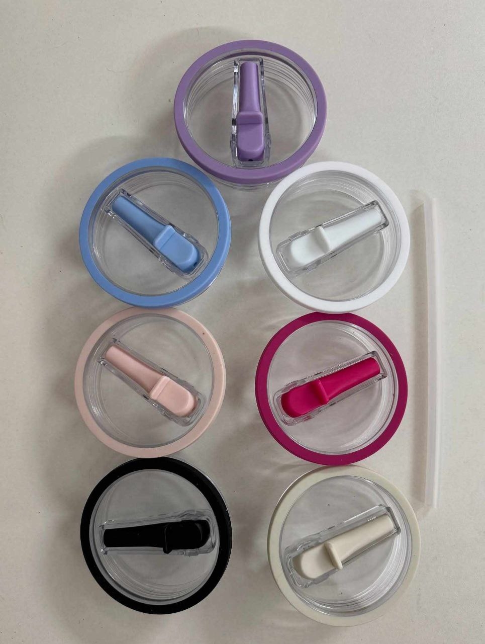 Leak-Proof 40oz Car Cup Lid | Foldable Straw Silicone Cap