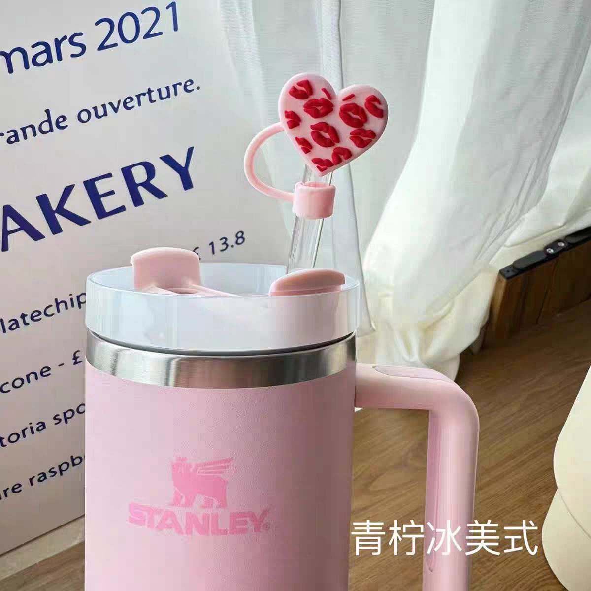 Stanley Straw plus Topper Set (Cute & Functional Combo)