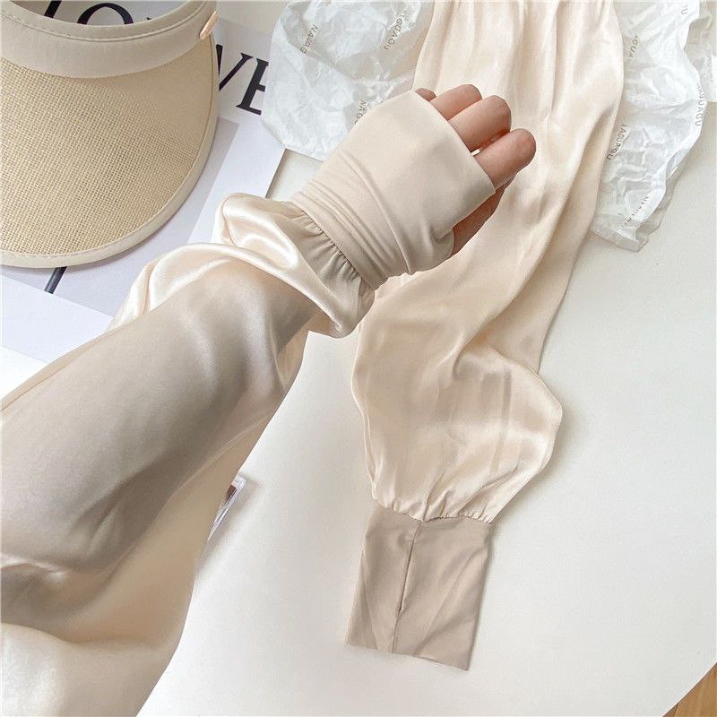 Summer Ice Silk Breathable Arm Sleeves for Women
