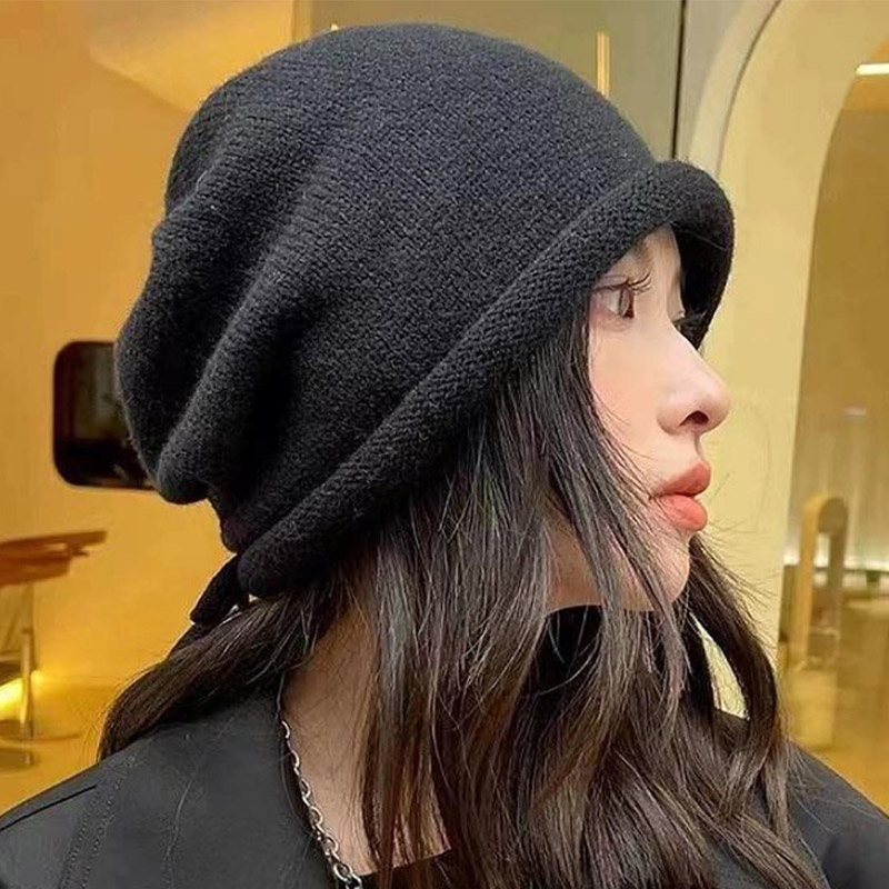 Balaclava Winter Drawstring Adjustable Knitted Hat: Fashionable Retro Baotou Hat for Cold Resistance (Men & Women)